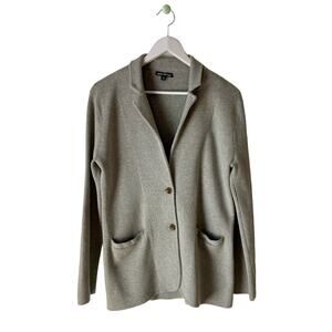 J. Crew Mercantile Gray Sweater Jacket Size Medium